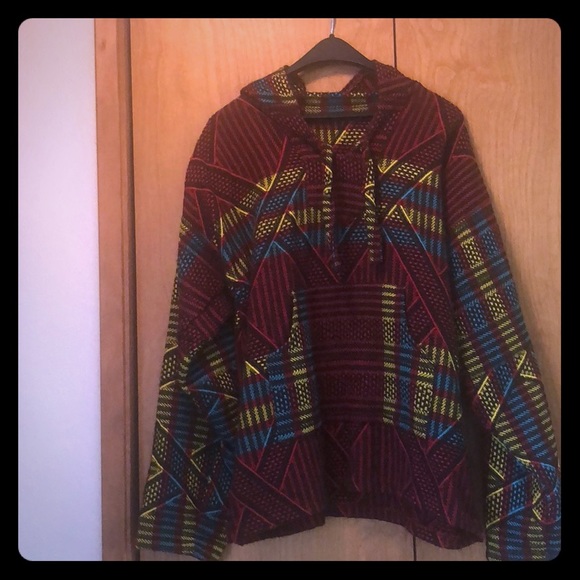 Other - Mexican style Baja hoodie sweater pullover